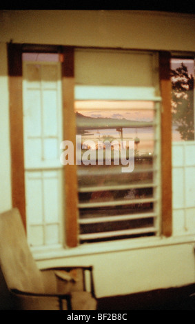 Chambre d'hôtel avec une vue, Port Antonio, Jamaïque, Caraïbes Banque D'Images