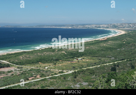 Vue aérienne de Plettenberg Bay, Garden Route, Province de Western Cape, Afrique du Sud Banque D'Images