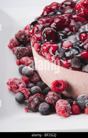 Close-up d'une mousse de fruits assortis Banque D'Images