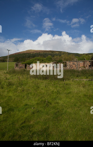 Vestiges de Mess des officiers Camp, Beauvoisin, Dumfries et Galloway, Écosse Banque D'Images