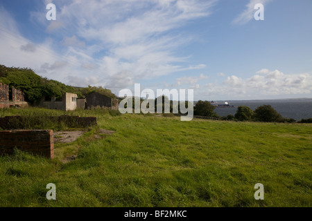 Vestiges de Mess des officiers Camp, Beauvoisin, Dumfries et Galloway, Écosse Banque D'Images