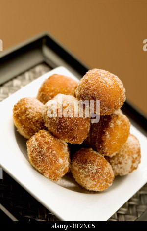 Close-up de sucre donut balls Banque D'Images