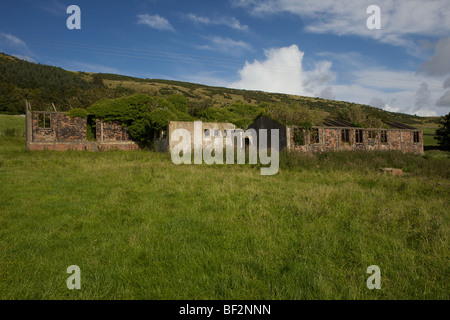 Vestiges de Mess des officiers Camp, Beauvoisin, Dumfries et Galloway, Écosse Banque D'Images