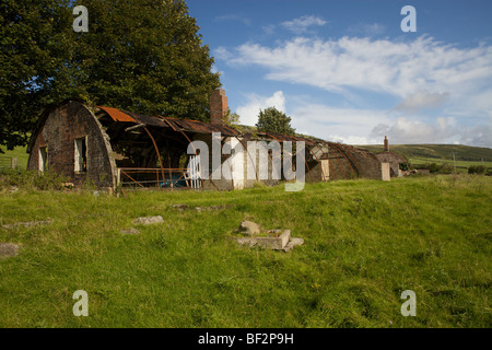 Vestiges de Mess des officiers Camp, Beauvoisin, Dumfries et Galloway, Écosse Banque D'Images