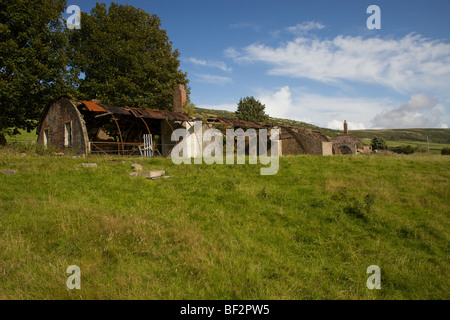 Vestiges de Mess des officiers Camp, Beauvoisin, Dumfries et Galloway, Écosse Banque D'Images