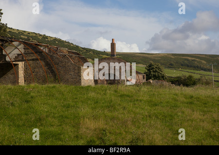 Vestiges de Mess des officiers Camp, Beauvoisin, Dumfries et Galloway, Écosse Banque D'Images