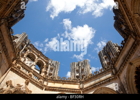 Le Portugal, Monastère de Batalha - Chapelles Inachevées Banque D'Images