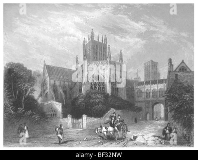 Wells Cathedral, Vicaire's Fermer Banque D'Images