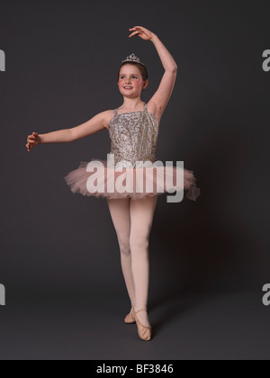 Ballerine en tutu rose. Banque D'Images