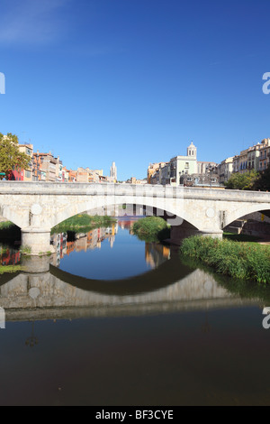 Espagne, Catalogne, Catalan, Costa Brava, Gérone, Barcelone, vue sur la ville Banque D'Images