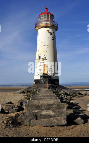 Point d'Ayr Talacre phare Banque D'Images