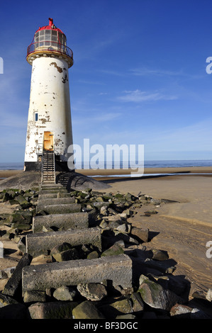 Point d'Ayr Talacre phare Banque D'Images