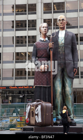 J. Seward Johnson's 'God Bless America' sculpture Banque D'Images