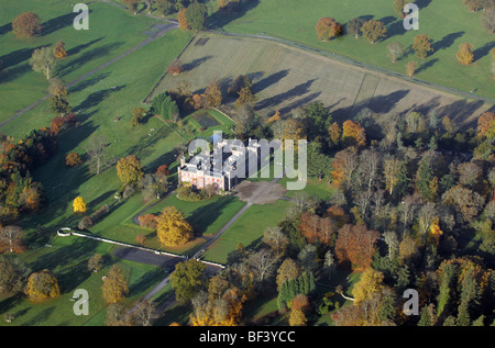 Vue aérienne de Scone Palace, Banque D'Images