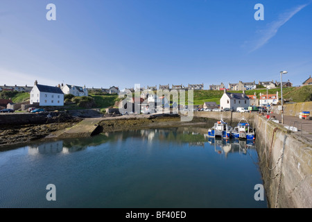 Le port dans le village de pêcheurs de St Abbs, Ecosse Banque D'Images