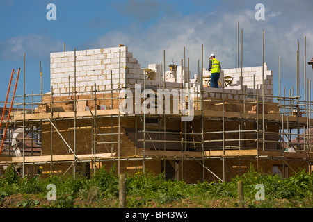 Nouveaux logements en construction à Dorchester, Dorset, Angleterre 2004/2005 Banque D'Images