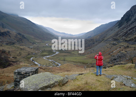 Nant Ffrancon valley, Snowdonia, le Nord du Pays de Galles Banque D'Images