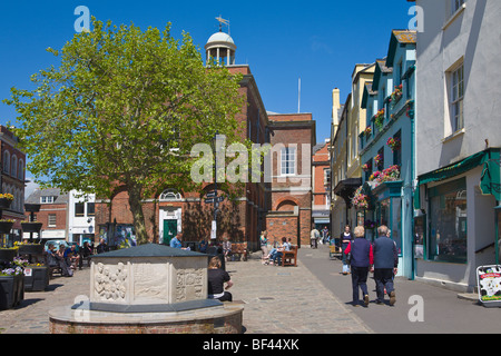 Centre Ville place Bucky Doo Bridport Dorset Angleterre Banque D'Images