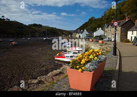 La basse-ville, Port, Fishguard, Pembrokeshire, Pays de Galles, Royaume-Uni Banque D'Images