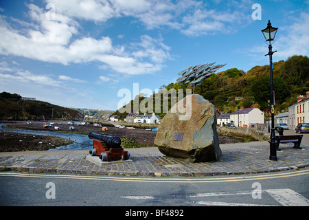 La basse-ville, Port, Fishguard, Pembrokeshire, Pays de Galles, Royaume-Uni Banque D'Images