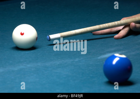 Jeu billard pool Banque D'Images