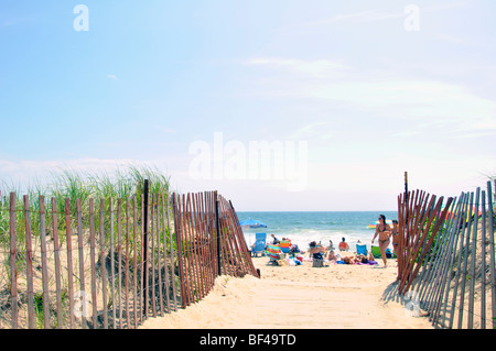 Misquamicut Beach, Rhode Island Banque D'Images