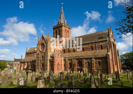 La Cathédrale Saint Magnus, Kirkwall, Orkney Islands, Scotland, Royaume-Uni, Europe Banque D'Images