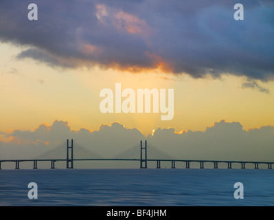 Deuxième Severn Crossing, près de Bristol, Angleterre Banque D'Images