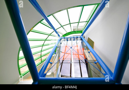 L'intérieur, ascenseur, nouvelle galerie, Stuttgart, Bade-Wurtemberg, Allemagne, Europe Banque D'Images