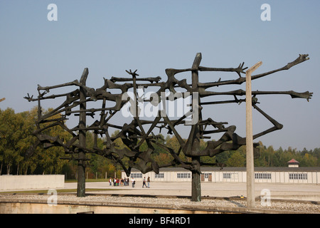 Le site du mémorial du camp de concentration de Dachau, Dachau, Bavaria, Germany, Europe Banque D'Images