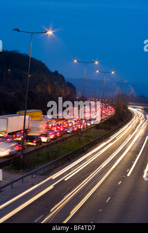 L'heure de pointe sur l'autoroute M25 Banque D'Images