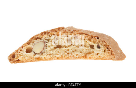 Italien d'origine d'amandes croquantes cookie isolé sur fond blanc Banque D'Images