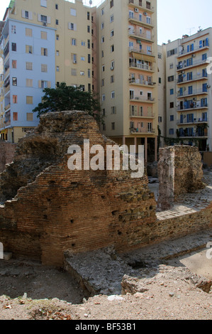 Palais de Galerius des découvertes archéologiques dans le centre-ville de Thessalonique en Grèce du Nord Banque D'Images