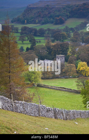 Couleurs d'automne de Arncliffe dans Littondale les Yorkshire Dales National Park Banque D'Images