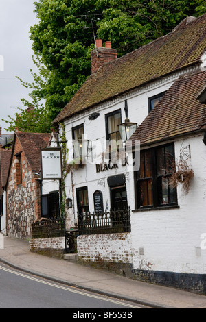 Le garçon noir Pub à Winchester, Royaume-Uni Banque D'Images