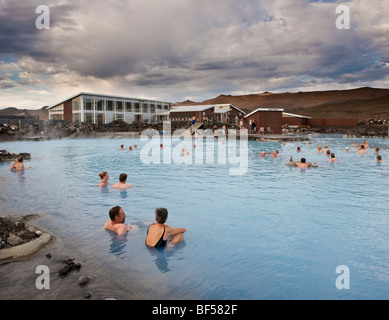 Bains naturels de Myvatn, Hot Springs (géothermie), l'Islande Myvatn Banque D'Images