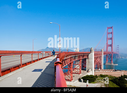 Golden Gate Bridge photographié à partir de la ville, San Francisco, Californie, USA, Amérique Latine Banque D'Images