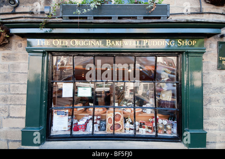 L'ancien Bakewell Pudding Shop original Banque D'Images