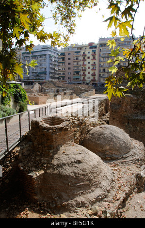 Palais de Galerius des découvertes archéologiques dans le centre-ville de Thessalonique en Grèce du Nord Banque D'Images