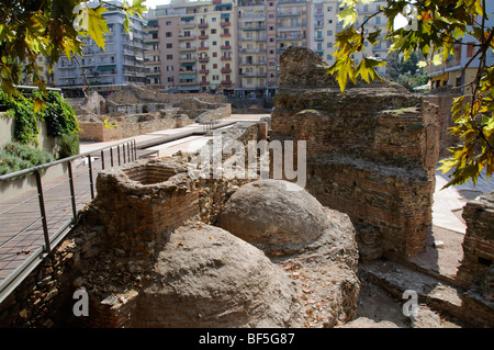 Palais de Galerius des découvertes archéologiques dans le centre-ville de Thessalonique en Grèce du Nord Banque D'Images