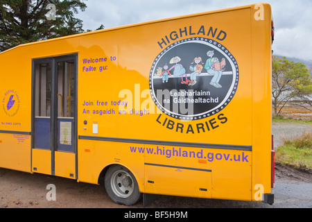 Bibliothèque mobile Highland Banque D'Images