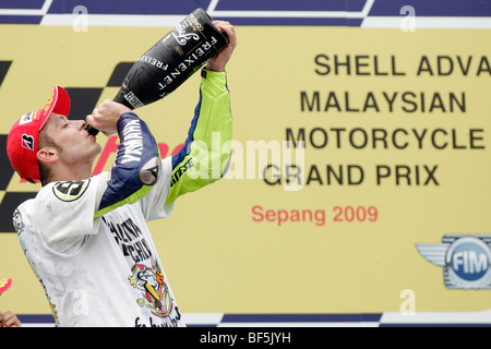 © Simone Rosa/Semedia 25-10-2009 Motogp Sepang (Malaisie) - moto dans l'image : Valentino Rossi - Fiat Yamaha Team Banque D'Images