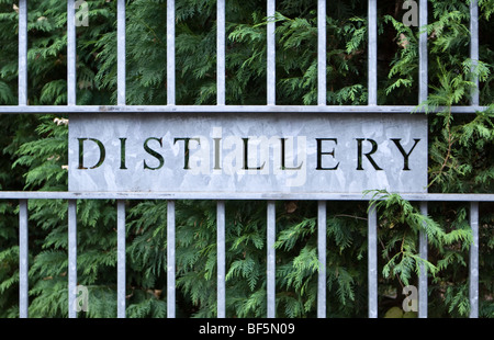 Signe de la distillerie Banque D'Images