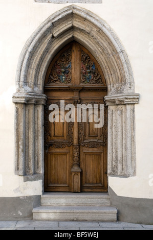 Porte gothique Banque D'Images