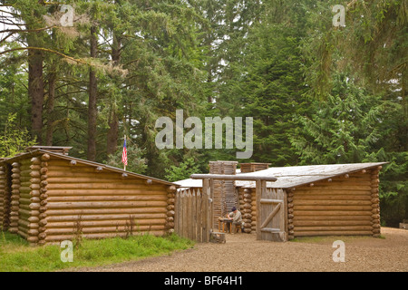 Fort Clatsop à Lewis et Clark National Historical Park près de Astoria, Oregon,  MG  1697 AGPix, 37526 Banque D'Images