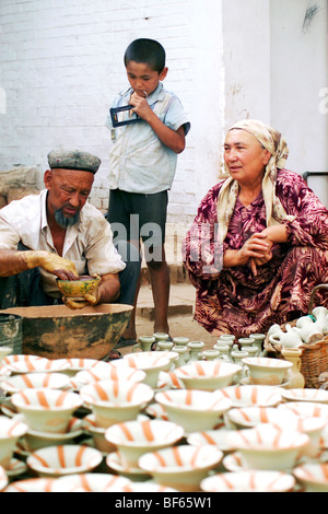 Atelier Chine Urumqi, dans la région autonome ouïghoure du Xinjiang, Chine Banque D'Images