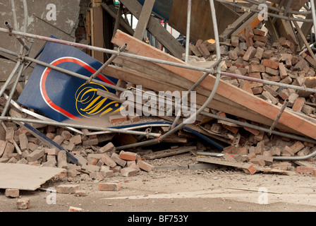 Les bookmakers William Hill effondré shop qui était en cours de rénovation Banque D'Images