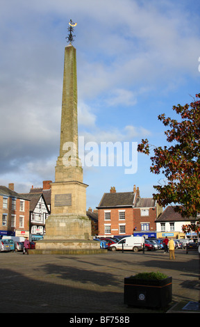 L'Obélisque de la Place du marché à Ripon, North Yorkshire, Angleterre, Royaume-Uni Banque D'Images