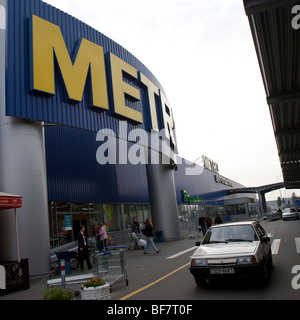 METRO Cash & Carry shop à Kiev, Ukraine. Banque D'Images