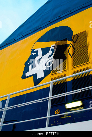 Corse : ferry-boat de la société Corsica Ferries Banque D'Images